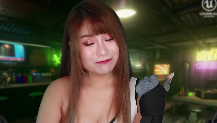 Uying ASMR - Tifa Final Fantasy Role Play - Training You - Cosplay