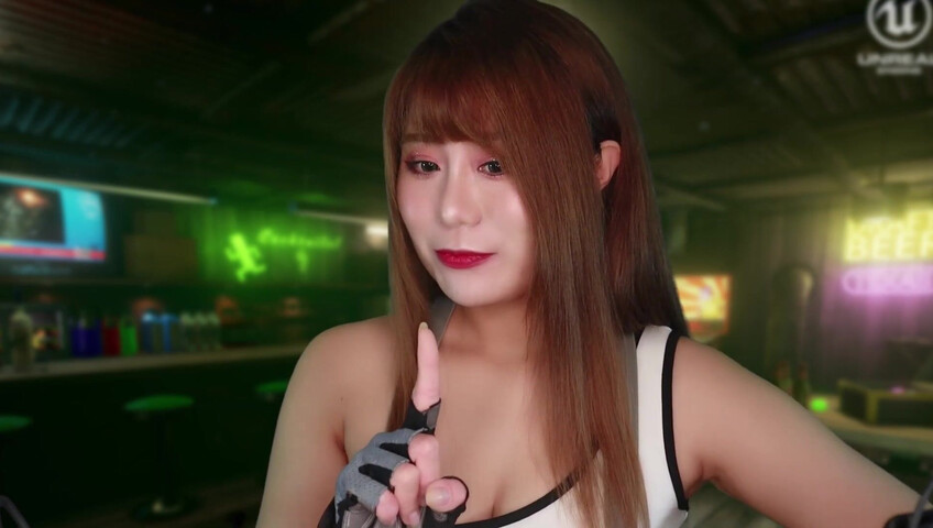 Uying ASMR - Tifa Final Fantasy Role Play - Training You - Cosplay