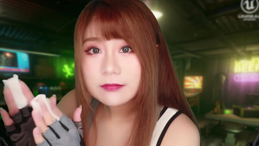 Uying ASMR - Tifa Final Fantasy Role Play - Training You - Cosplay