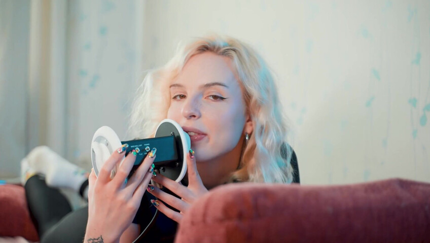 thesounds_of_girls ASMR - Gently Girlfriend Licks Your Ears Intense Mouth Sounds with Elsa (3Dio, 4K)