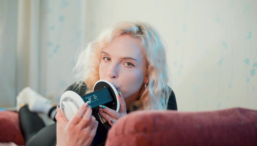 thesounds_of_girls ASMR - Gently Girlfriend Licks Your Ears Intense Mouth Sounds with Elsa (3Dio, 4K)