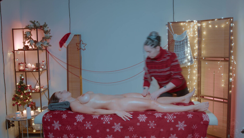 ASMR Massage - Christmas Special 2025 Relaxing Masage by Anna to Violetta