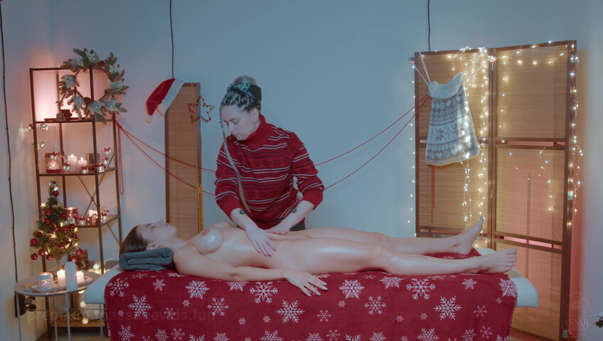 ASMR Massage - Christmas Special 2025 Relaxing Masage by Anna to Violetta