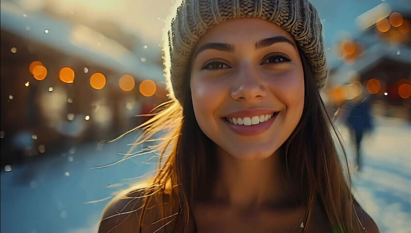 Naked Women at Ski Resort