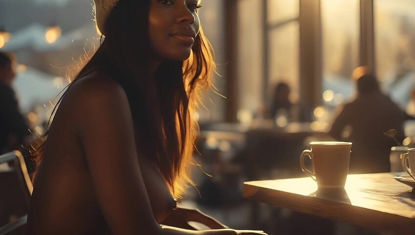 Naked Women at Ski Resort