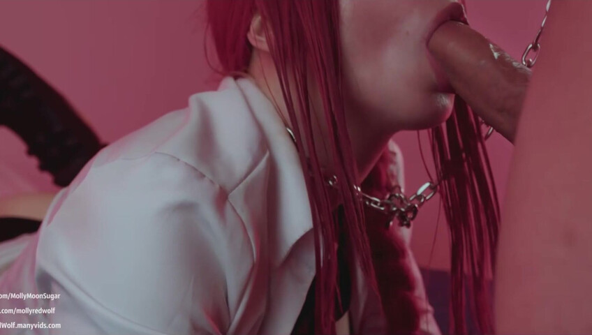 MollyRedWolf - Makima was dominated and fucked on a chain