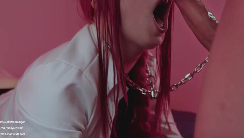 MollyRedWolf - Makima was dominated and fucked on a chain