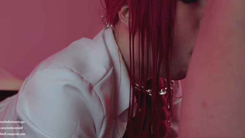 MollyRedWolf - Makima was dominated and fucked on a chain