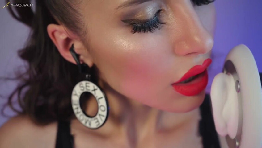 ArianaRealTV - ASMR Latex, Vape, Breathing, & Licking Sounds, No Talking