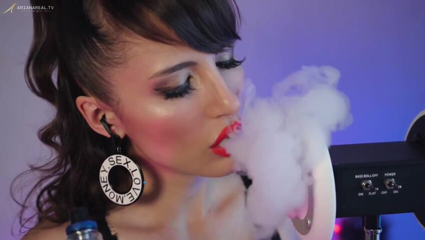 ArianaRealTV - ASMR Latex, Vape, Breathing, & Licking Sounds, No Talking