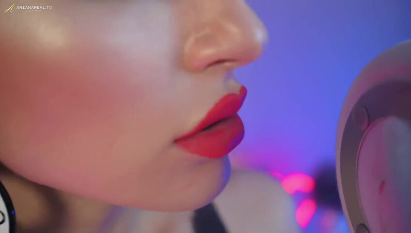 ArianaRealTV - ASMR Latex, Vape, Breathing, & Licking Sounds, No Talking