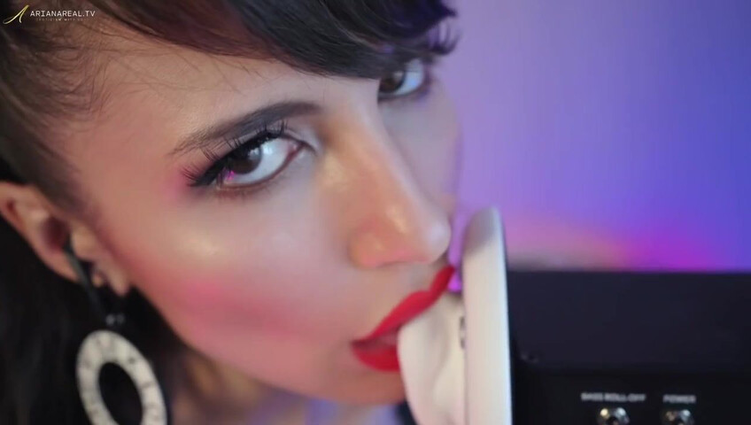 ArianaRealTV - ASMR Latex, Vape, Breathing, & Licking Sounds, No Talking