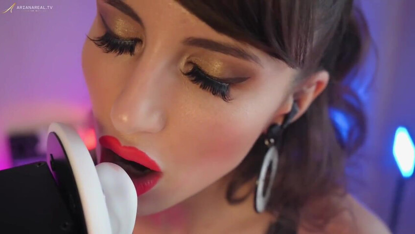 ArianaRealTV - ASMR Latex, Vape, Breathing, & Licking Sounds, No Talking