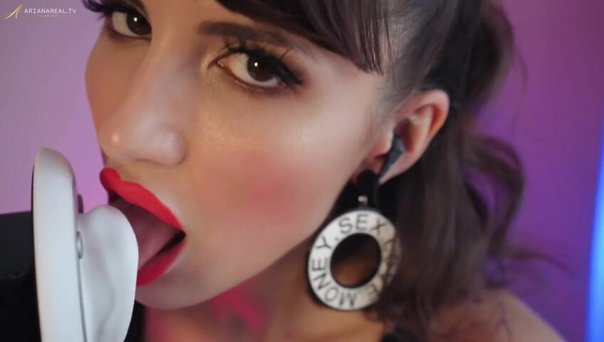 ArianaRealTV - ASMR Latex, Vape, Breathing, & Licking Sounds, No Talking