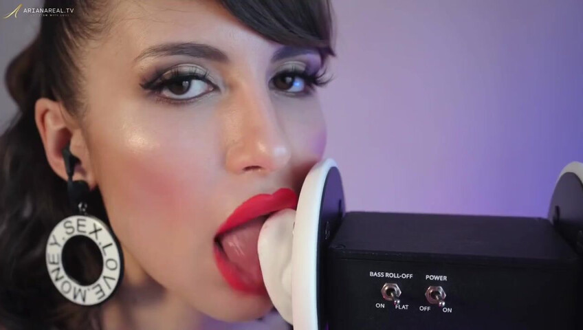 ArianaRealTV - ASMR Latex, Vape, Breathing, & Licking Sounds, No Talking