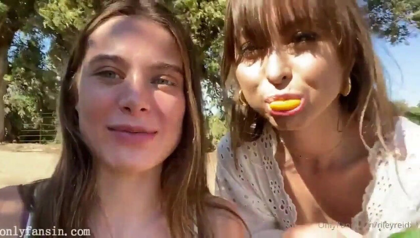 Riley Reid & Lana Rhoades - Showing Tits & Fingering