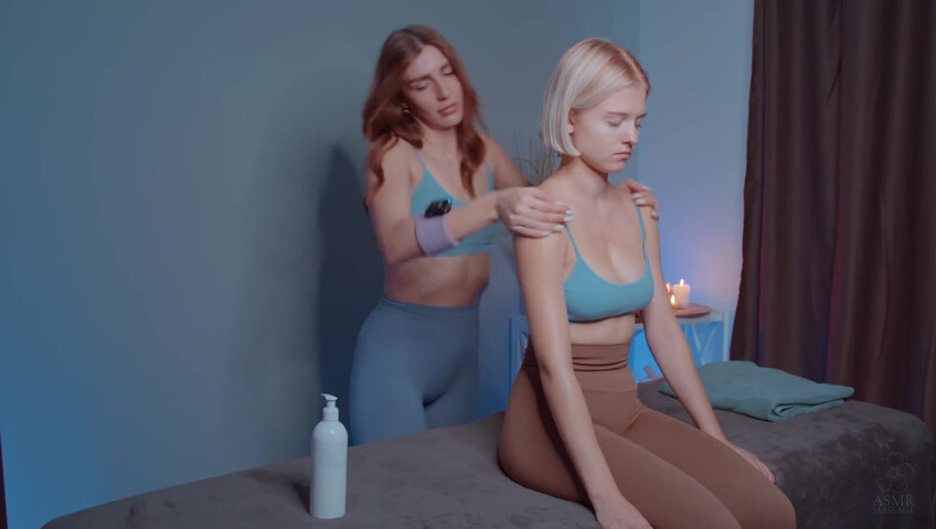 ASMR Massage - 16 January 2026 - Shoulders Massage by Olga to Alice (non nude)