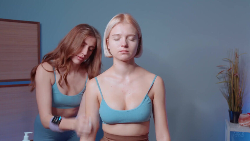 ASMR Massage - 16 January 2026 - Shoulders Massage by Olga to Alice (non nude)