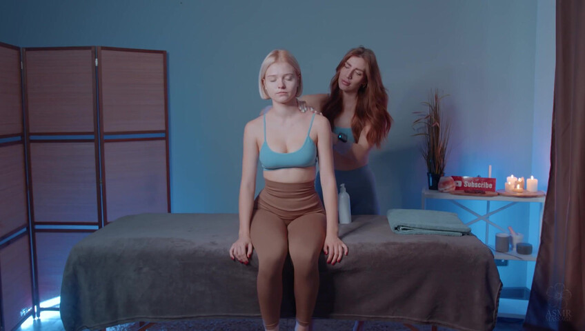 ASMR Massage - 16 January 2026 - Shoulders Massage by Olga to Alice (non nude)