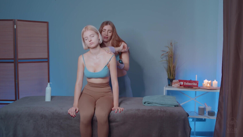 ASMR Massage - 16 January 2026 - Shoulders Massage by Olga to Alice (non nude)