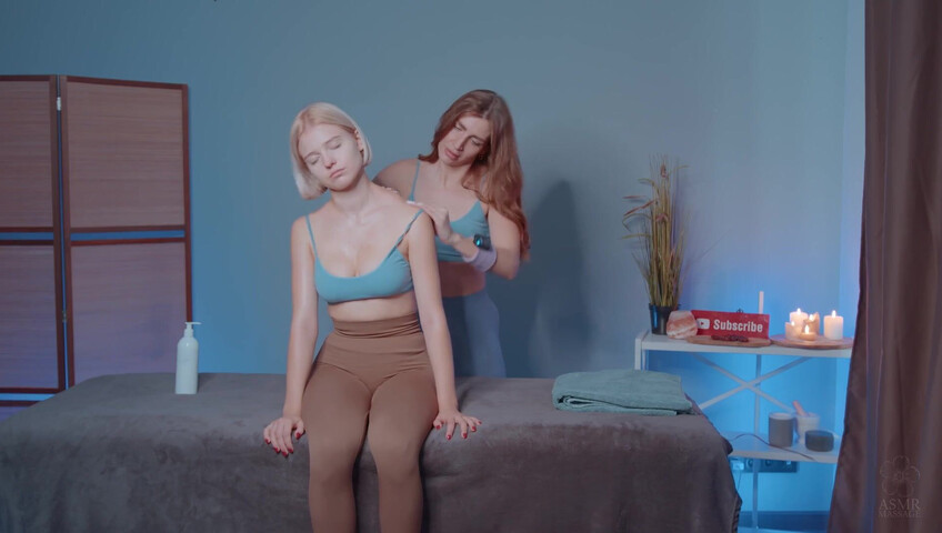 ASMR Massage - 16 January 2026 - Shoulders Massage by Olga to Alice (non nude)