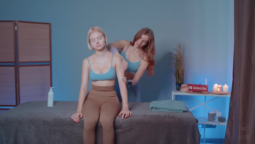 ASMR Massage - 16 January 2026 - Shoulders Massage by Olga to Alice (non nude)