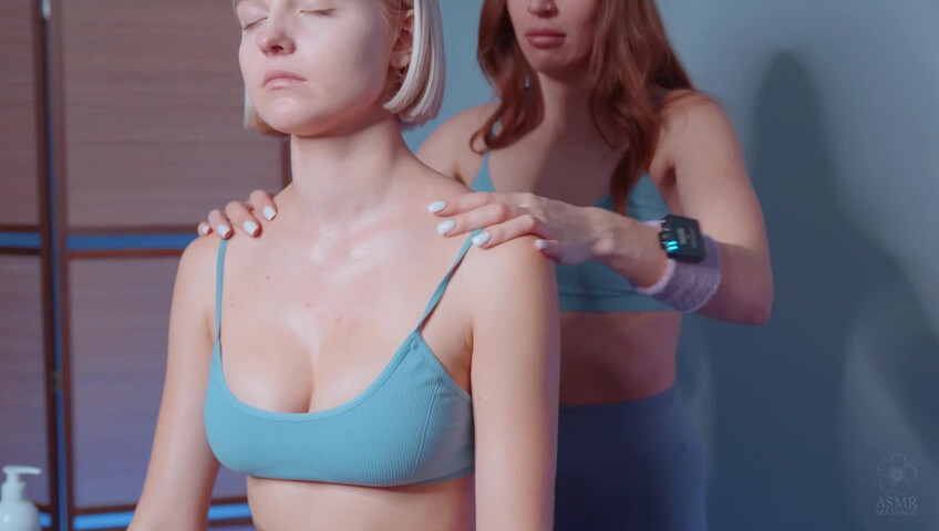 ASMR Massage - 16 January 2026 - Shoulders Massage by Olga to Alice (non nude)