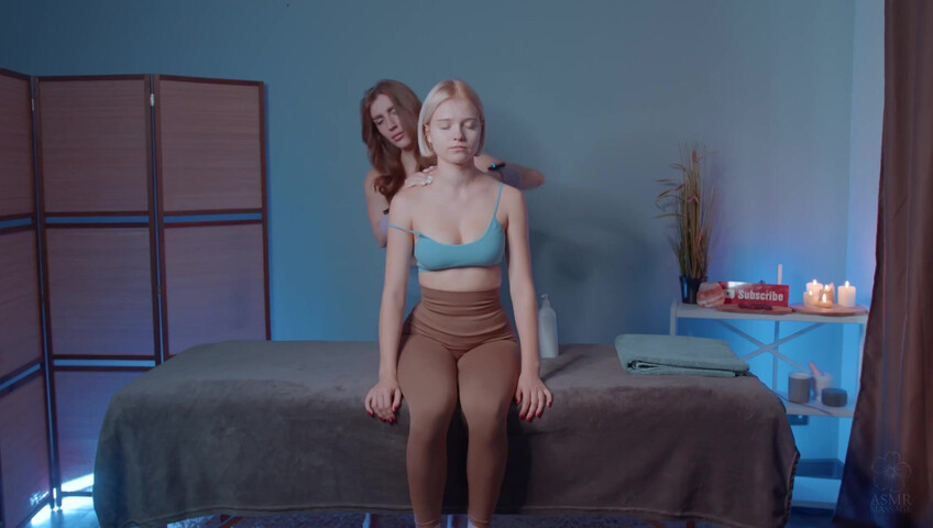 ASMR Massage - 16 January 2026 - Shoulders Massage by Olga to Alice (non nude)