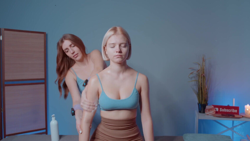 ASMR Massage - 16 January 2026 - Shoulders Massage by Olga to Alice (non nude)