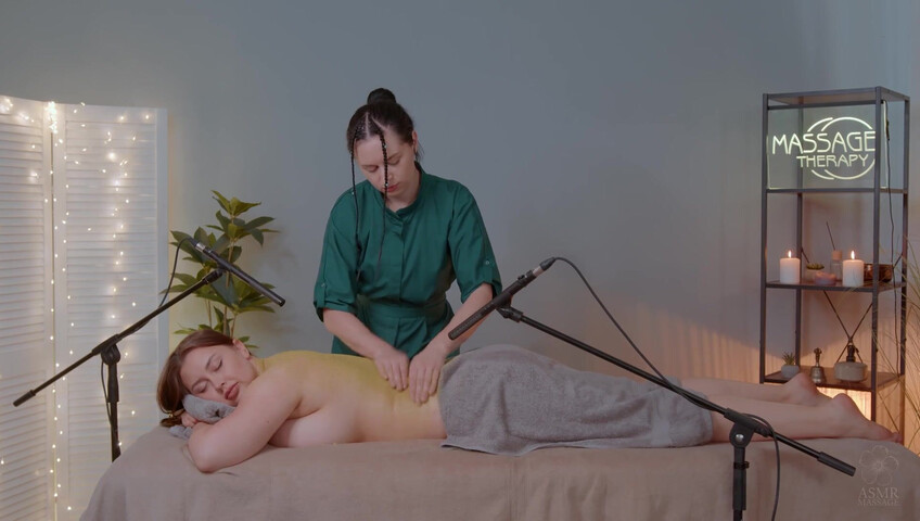 ASMR Massage - 19 Jan 2026 - Back and Side Scrub Massage by Anna to Liza (non nude)​