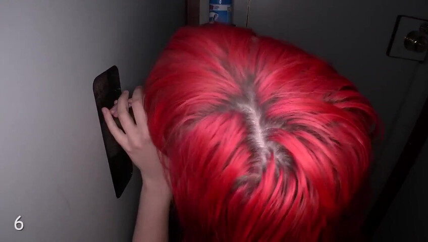 Gloryhole Swallow - Molly's 1st visit