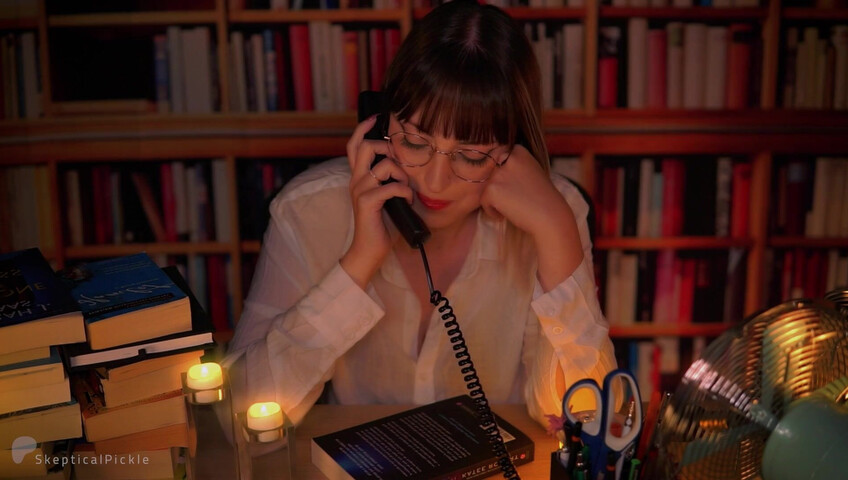 SkepticalPickle ASMR - Inappropriate Librarian Licks Your Ears (platinum)