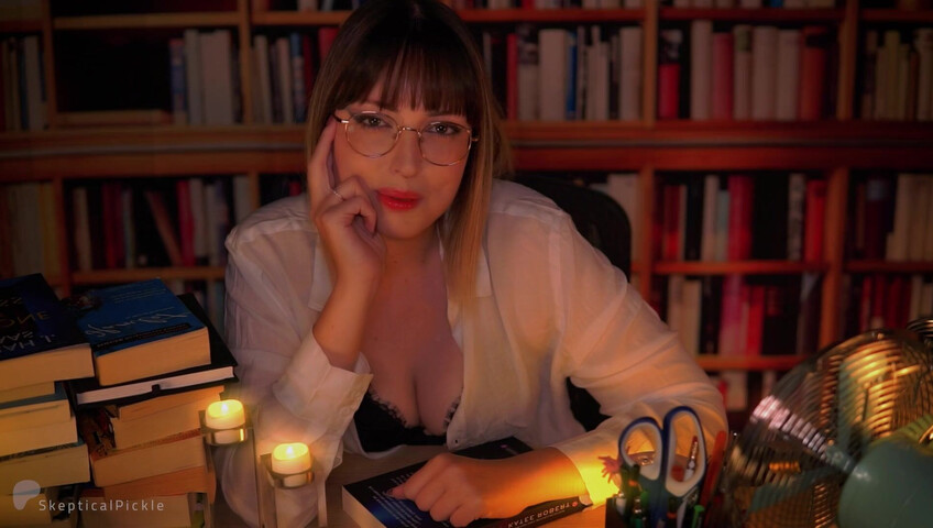 SkepticalPickle ASMR - Inappropriate Librarian Licks Your Ears (platinum)