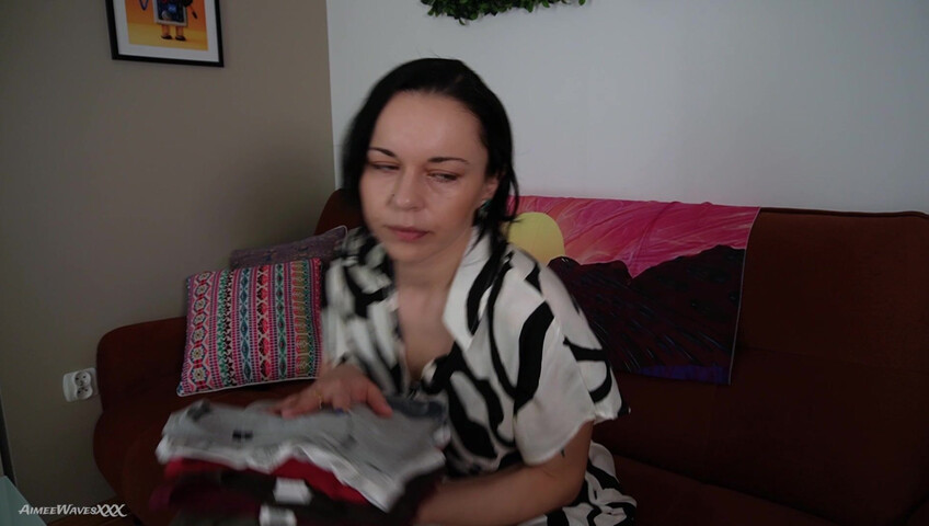 AimeeWavesXXX – Jerking Off with your Futa StepMom