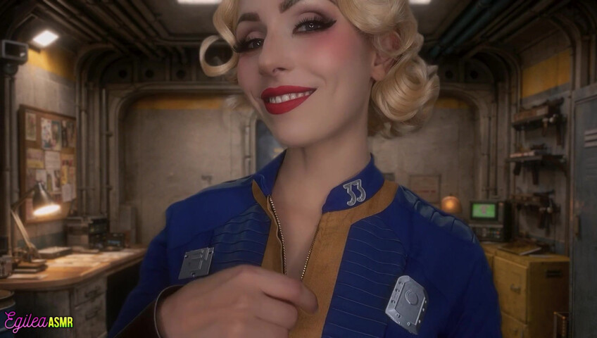 Egilea ASMR - [EXCLUSIVE VIDEO] Vault Dweller Flirts with YOU Kisses