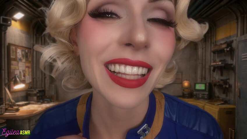 Egilea ASMR - [EXCLUSIVE VIDEO] Vault Dweller Flirts with YOU Kisses