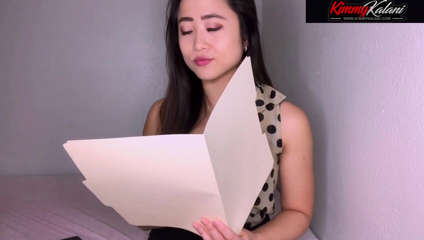 Kimmy Kalani ASMR - Secretary Gives Boss A Striptease