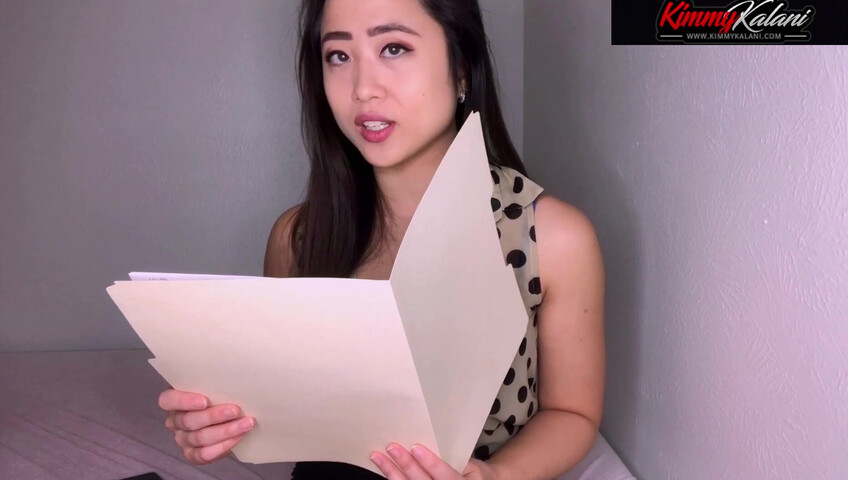 Kimmy Kalani ASMR - Secretary Gives Boss A Striptease