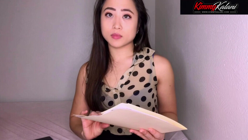 Kimmy Kalani ASMR - Secretary Gives Boss A Striptease