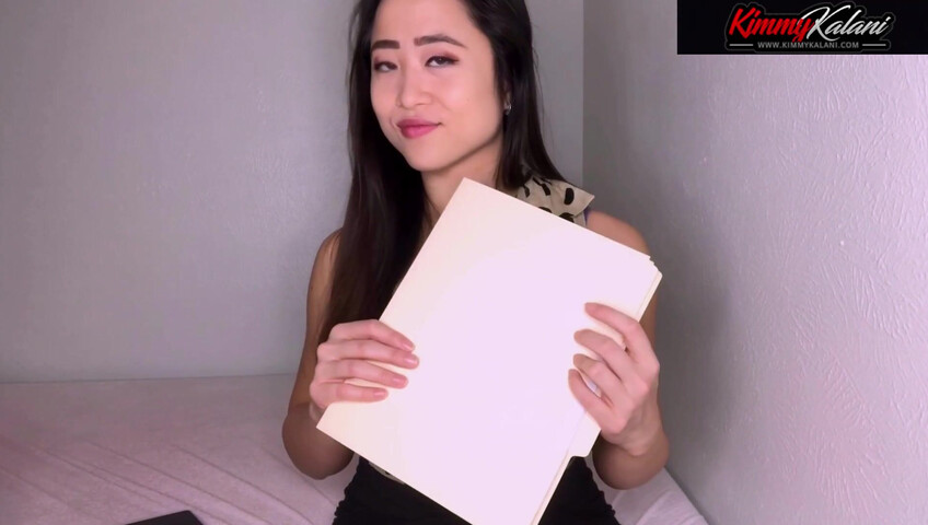 Kimmy Kalani ASMR - Secretary Gives Boss A Striptease