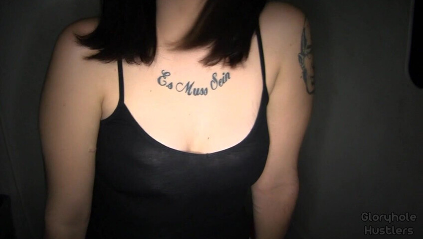 Gloryhole Swallow - Stephani’s 1st Visit