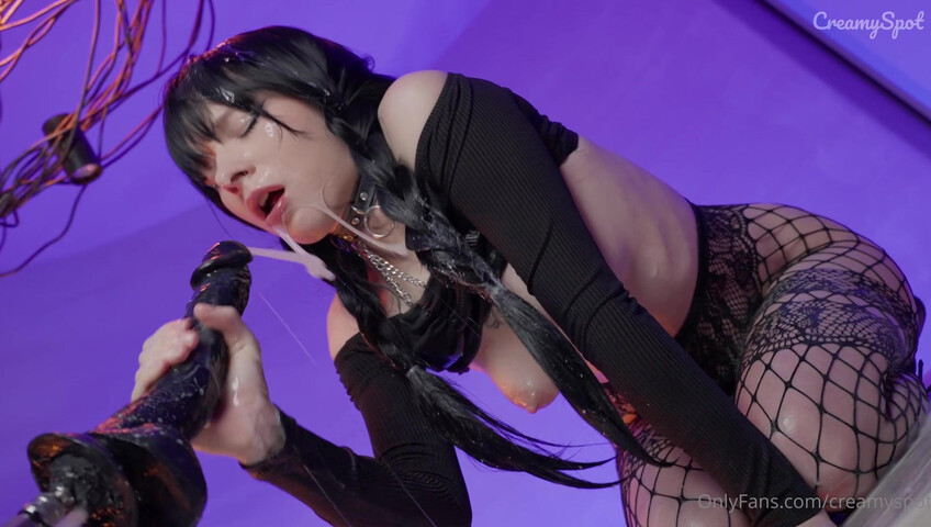 Creamyspot - Wednesday Cosplay | Fuck Machine Creampie