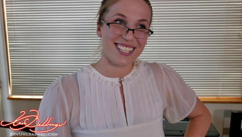 Xev Bellringer - Biggest Breasts In The Office - 4K