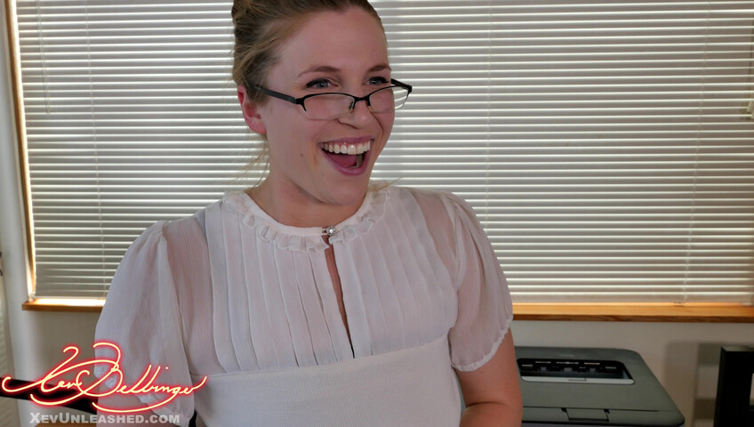 Xev Bellringer - Biggest Breasts In The Office - 4K