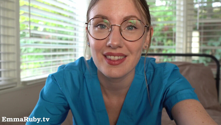 Emma Ruby ASMR - JOI * Naughty Nurse Needs a HUGE Load from You