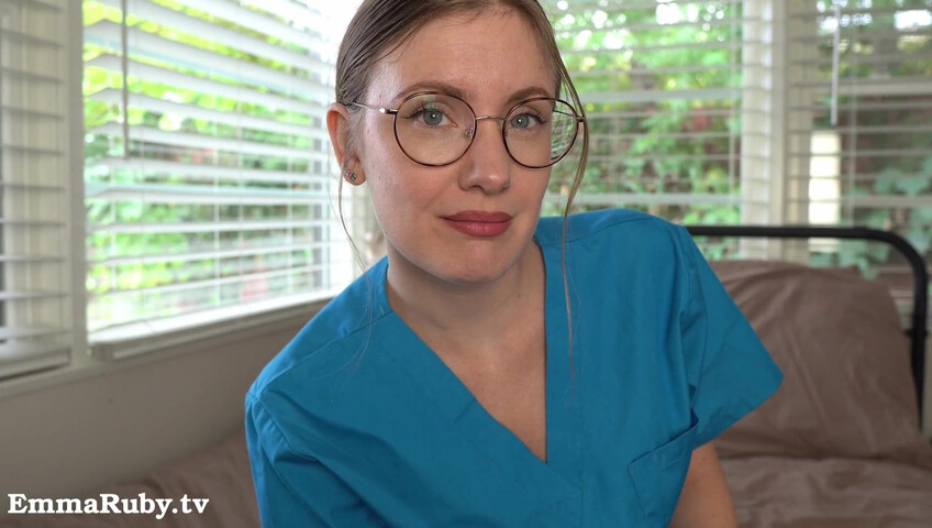 Emma Ruby ASMR - JOI * Naughty Nurse Needs a HUGE Load from You