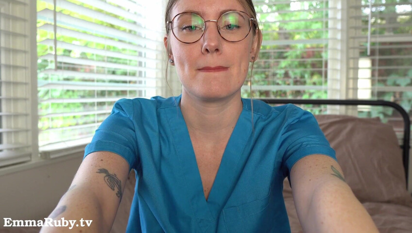 Emma Ruby ASMR - JOI * Naughty Nurse Needs a HUGE Load from You