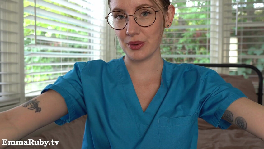 Emma Ruby ASMR - JOI * Naughty Nurse Needs a HUGE Load from You
