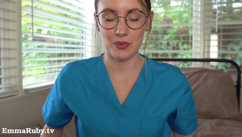 Emma Ruby ASMR - JOI * Naughty Nurse Needs a HUGE Load from You