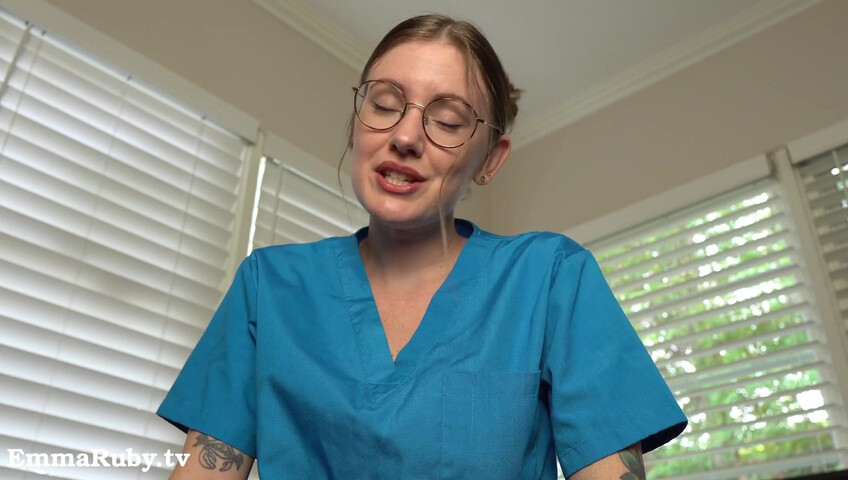 Emma Ruby ASMR - JOI * Naughty Nurse Needs a HUGE Load from You